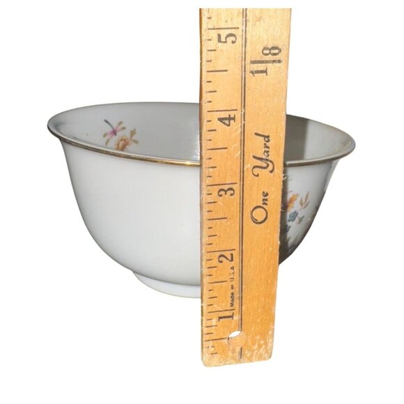 Avon Heirloom Independence Day 1981 Floral Porcelain Bowl No Stand - Picture 5 of 6